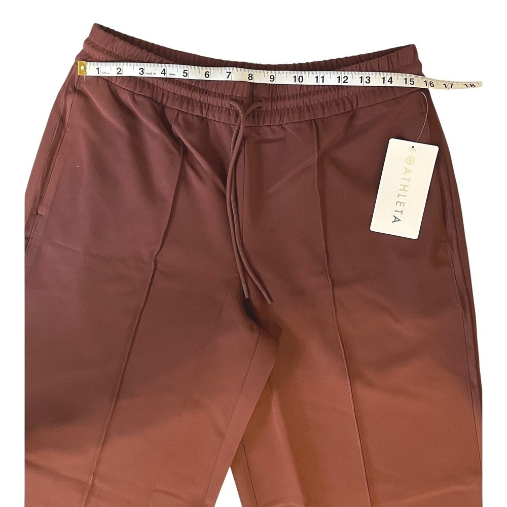 Athleta Endeavor‎ Relaxed Pant Mahogany Wide Leg Drawstring NWT Womens M - Picture 7 of 9